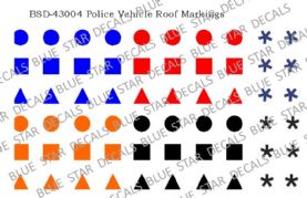 Police Vehicle Roof Markings